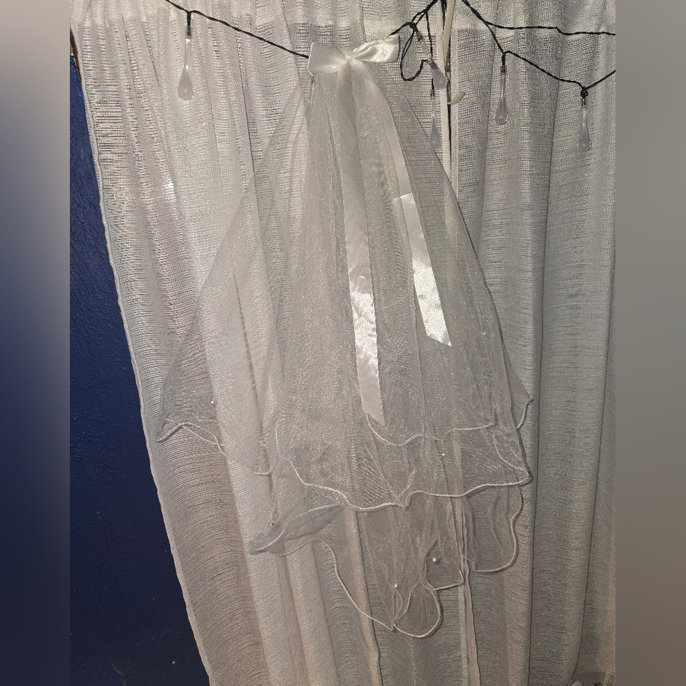 Elegant White Bridal Veil
